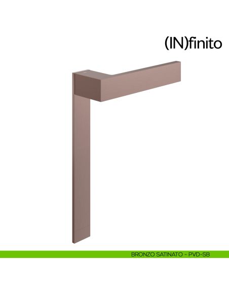 Infinito dnd handles placca corta cieca bronzo satinato