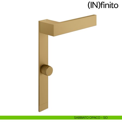 Infinito dnd handles placca corta nottolino wc sabbiato opaco