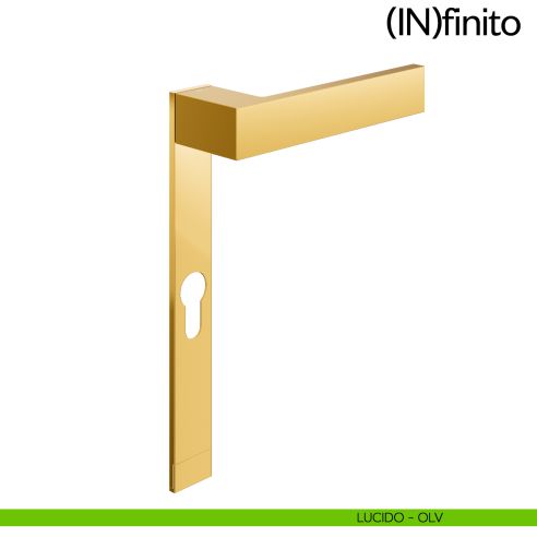Infinito dnd handles placca corta foro yale lucido
