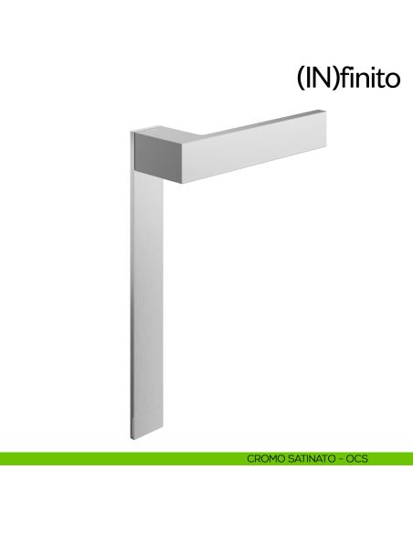 Infinito dnd handles placca lunga cieca cromo satinato