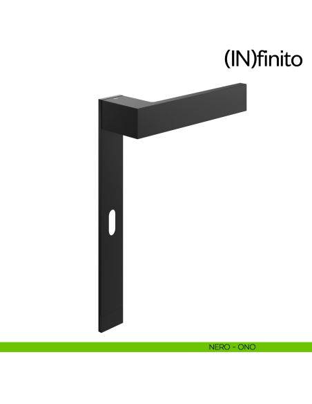 Infinito dnd handles placca lunga foro patent nero