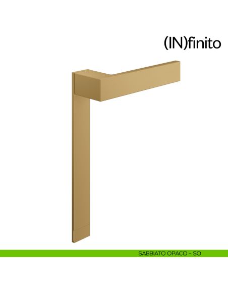 Infinito dnd handles placca lunga sabbiato opaco