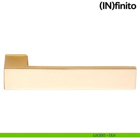 Maniglia per porta Infinito dnd handles su rosetta minimale lucido