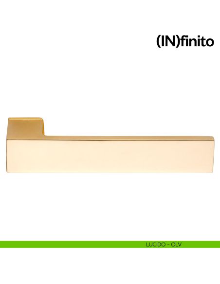 Maniglia per porta Infinito dnd handles su rosetta minimale lucido