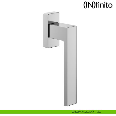 Maniglia per finestra martellina DK Infinito dnd Handles cromo lucido