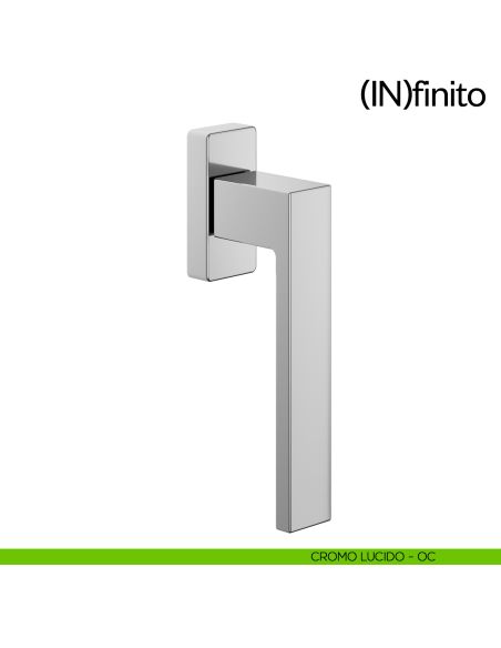 Maniglia per finestra martellina DK Infinito dnd Handles cromo lucido