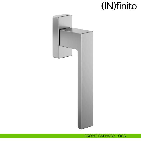 Maniglia per finestra martellina DK Infinito dnd Handles cromo satinato