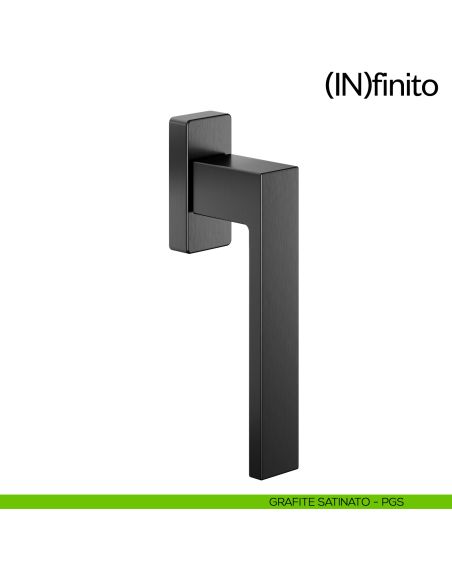 Maniglia per finestra martellina DK Infinito dnd Handles antracite