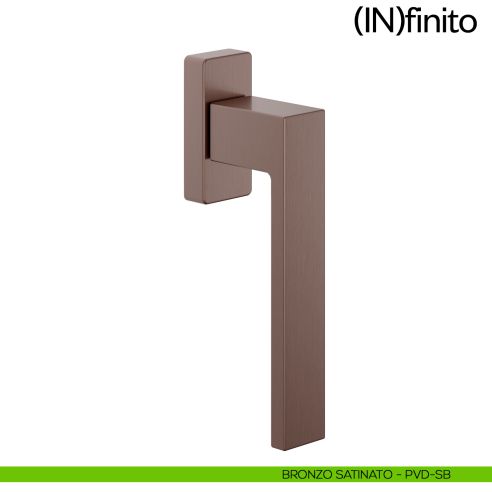 Maniglia per finestra martellina DK Infinito dnd Handles bronzo satinato