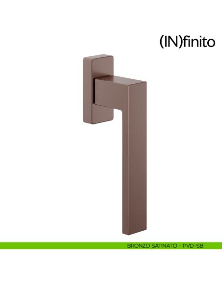 Maniglia per finestra martellina DK Infinito dnd Handles bronzo satinato