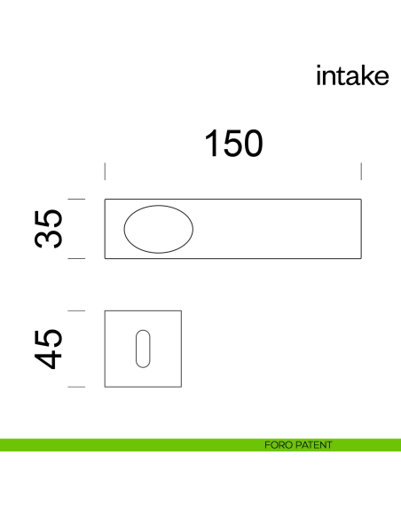 Maniglia per porta Intake dnd Handles foro patent