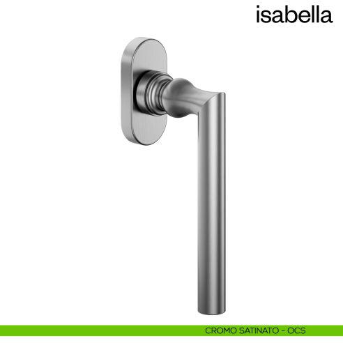 Maniglia per finestra martellina DK Isabella dnd cromo satinato