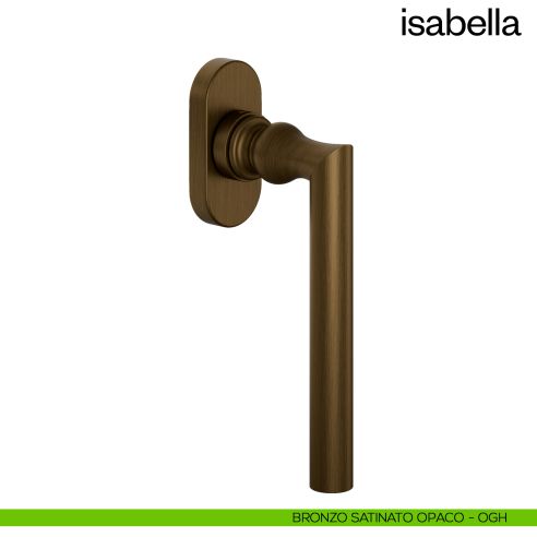 Maniglia per finestra martellina DK Isabella dnd bronzo satinato opaco