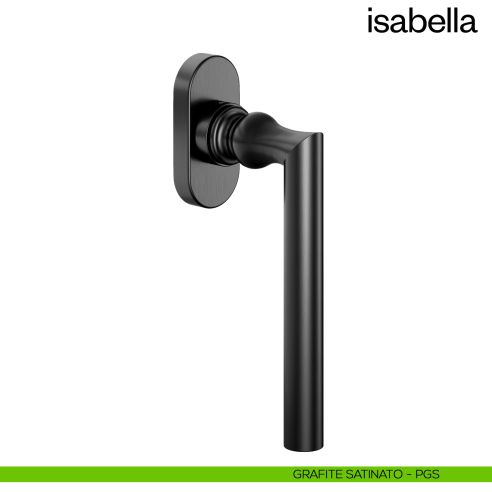 Maniglia per finestra martellina DK Isabella dnd grafite satinato