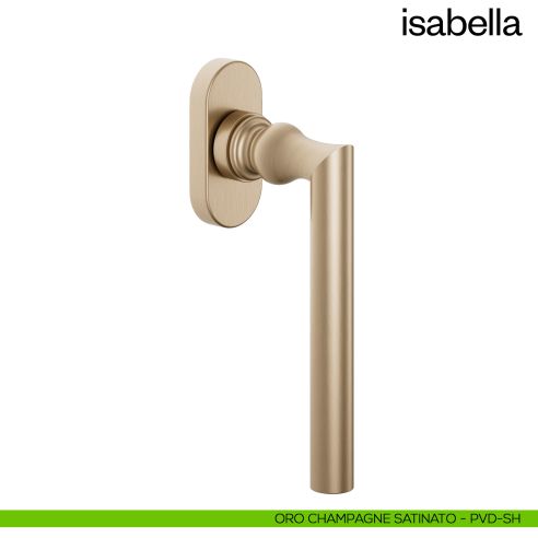 Maniglia per finestra martellina DK Isabella dnd oro champagne satinato