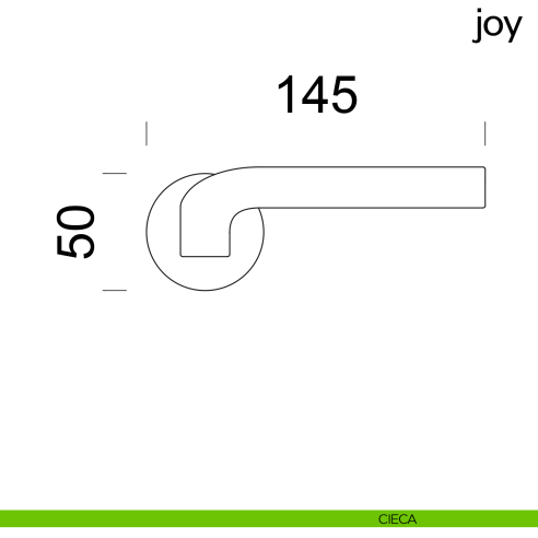 Maniglia per porta Joy dnd Handles cieca
