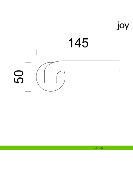Maniglia per porta Joy dnd Handles cieca