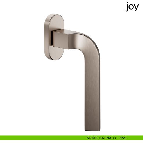 Maniglia per finestra martellina DK Joy dnd nickel satinato