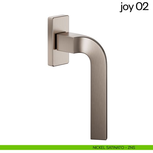 Maniglia per finestra martellina DK Joy 02 dnd nickel satinato