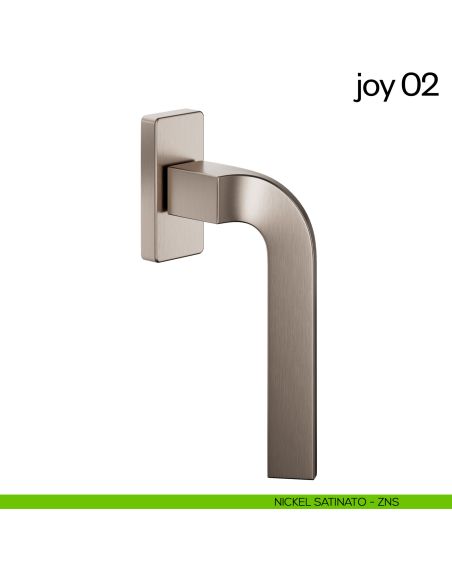 Maniglia per finestra martellina DK Joy 02 dnd nickel satinato