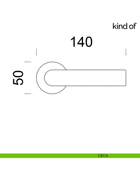 Maniglia per porta Kind of dnd Handles cieca