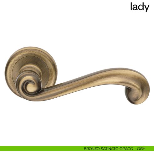 Maniglia per porta Lady dnd Handles bronzo satinato opaco