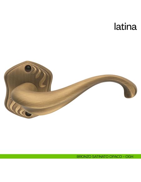 Maniglia per porta Latina dnd Handles bronzo satinato opaco