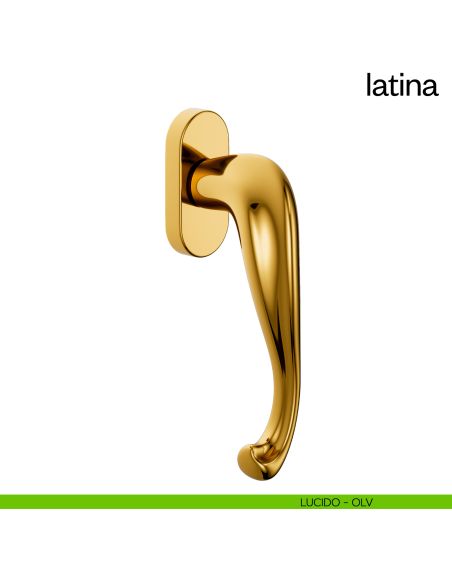 Maniglia per finestra martellina DK Latina dnd Handles lucido