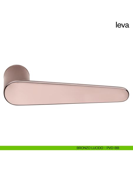 Maniglia per porta Leva dnd Handles con rosetta minimale Unico