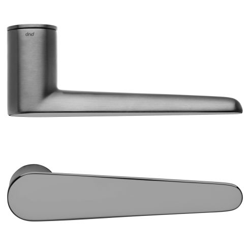 Maniglia per porta Leva Mirror dnd Handles con rosetta minimale