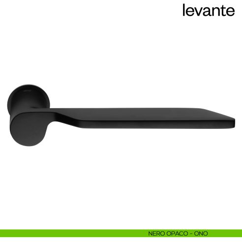 Maniglia per porta Levante dnd handles con rosetta minimale Unico nero