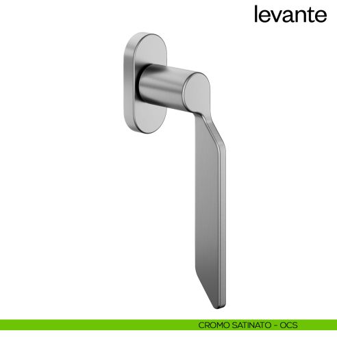 Maniglia per finestra martellina DK Levante dnd Handles cromo satinato