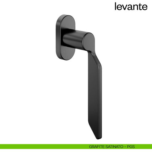 Maniglia per finestra martellina DK Levante dnd Handles grafite satinato