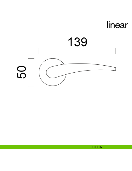 Maniglia per porta Linear dnd Handles cieca