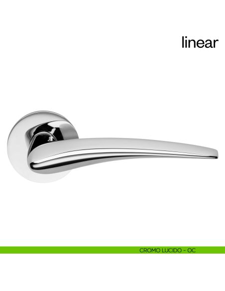 Maniglia per porta Linear dnd Handles cromo lucido