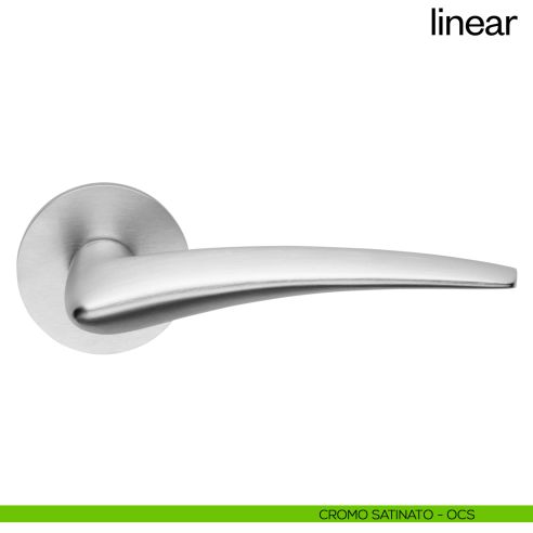 Maniglia per porta Linear dnd Handles cromo satinato