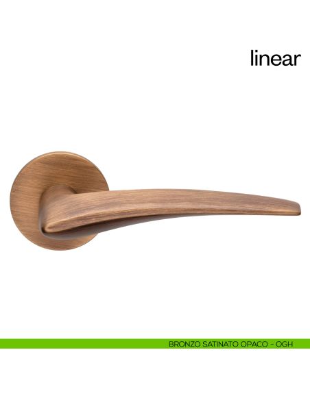 Maniglia per porta Linear dnd Handles bronzo satinato opaco