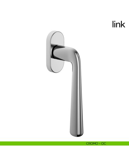 Maniglia per finestra martellina DK Link dnd Handles cromo lucido