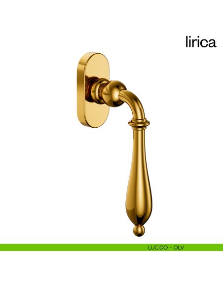 Maniglia per finestra martellina DK Lirica dnd Handles lucido