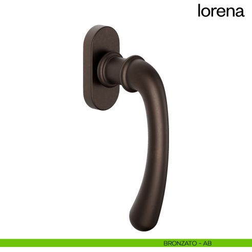 Maniglia per finestra martellina DK Lorena dnd Handles bronzato