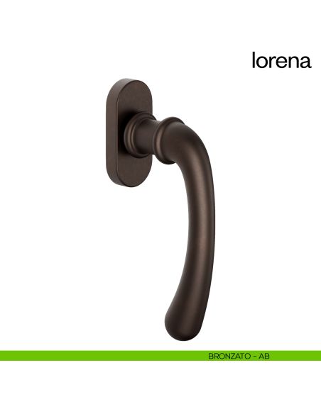Maniglia per finestra martellina DK Lorena dnd Handles bronzato