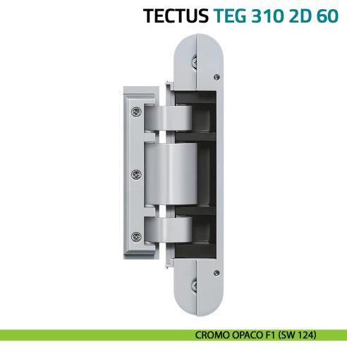 Cerniera per porta in vetro Simonswerk Tectus Glass TEG 310 2D 60 portata 60 kg - cromo opaco