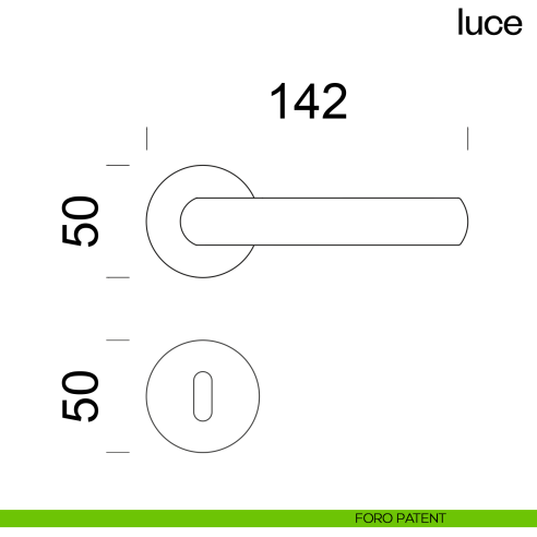 Maniglia per porta Luce dnd foro patent