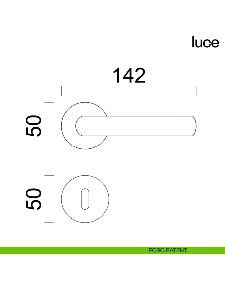 Maniglia per porta Luce dnd foro patent