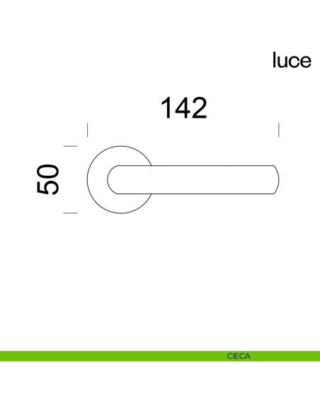 Maniglia per porta Luce dnd cieca