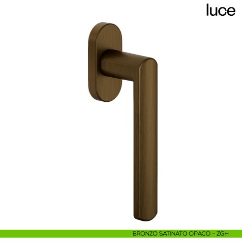 Maniglia per finestra martellina DK Luce dnd bronzo satinato opaco