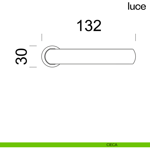 Maniglia per porta Luce dnd handles con rosetta minimale Unico cieca