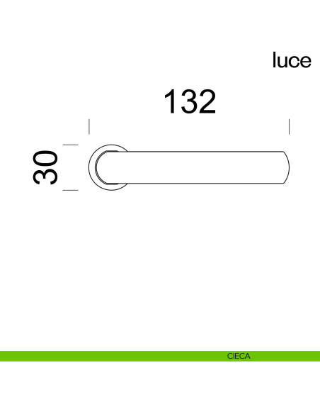 Maniglia per porta Luce dnd handles con rosetta minimale Unico cieca