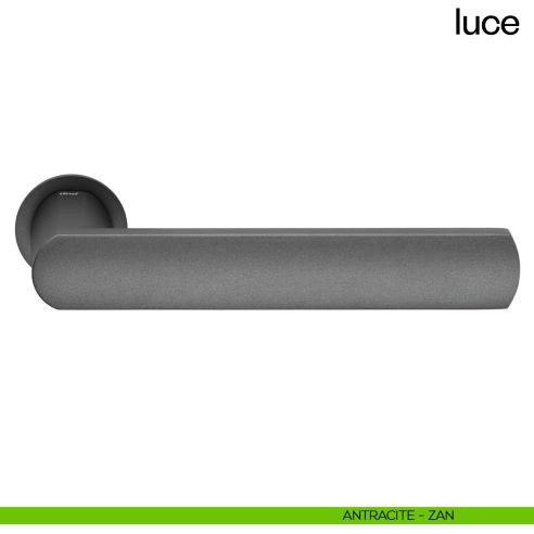 Maniglia per porta Luce dnd handles con rosetta minimale Unico antracite
