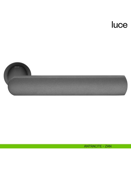 Maniglia per porta Luce dnd handles con rosetta minimale Unico antracite